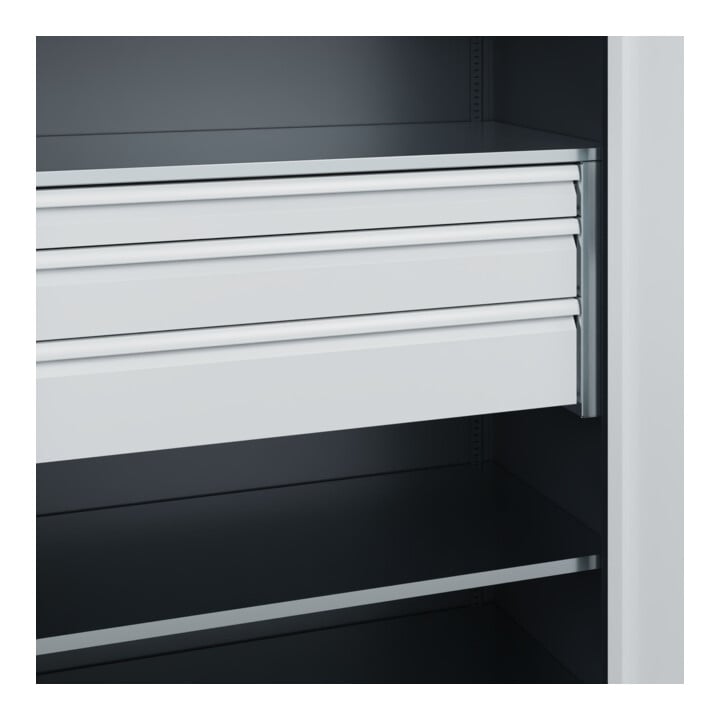 C+P Schwerlastschrank mit Schubladen Acurado Pro 1950 x 1200 x 600 mm 7016/7035