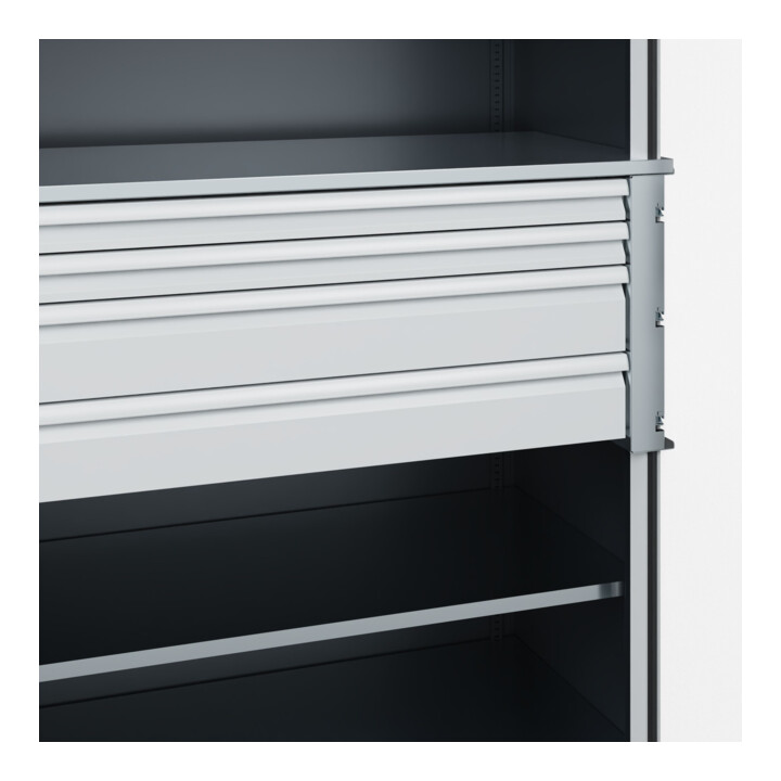 C+P Schwerlastschrank mit Schubladen Acurado Pro 1950 x 1200 x 600 mm 7016/7035