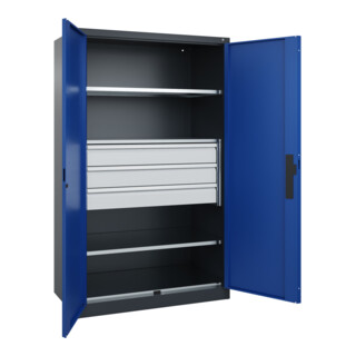 C+P Schwerlastschrank mit Schubladen Acurado Pro 1950 x 1200 x 600mm 7016/5010