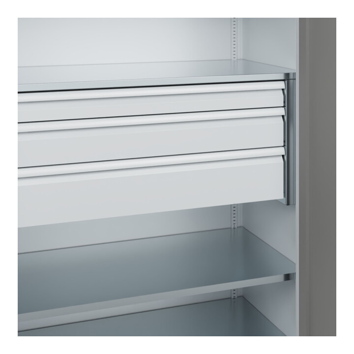 C+P Schwerlastschrank mit Schubladen Acurado Pro 1950 x 1200 x 600mm 7035/0004