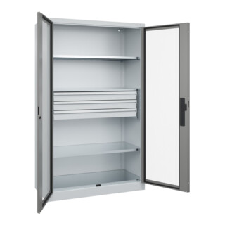 C+P Schwerlastschrank mit Schubladen Acurado Pro 1950 x 1200 x 600mm 7035/0004