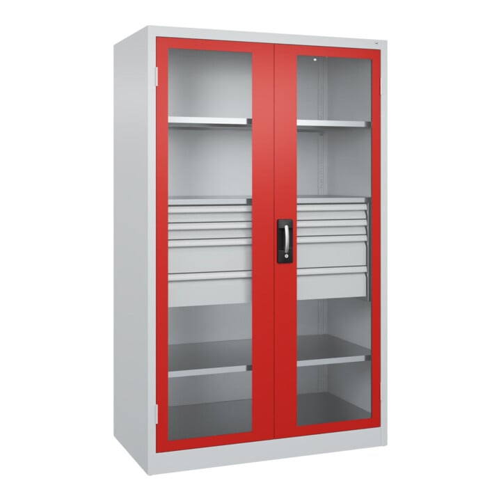 C+P Schwerlastschrank mit Schubladen Acurado Pro 1950 x 1200 x 600mm 7035/3020