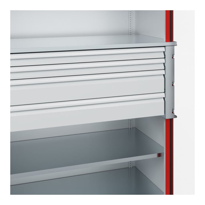 C+P Schwerlastschrank mit Schubladen Acurado Pro 1950 x 1200 x 600mm 7035/3020