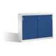 C+P Sideboard mit Schiebetüren Acurado, H1200xB1600xT500mm, Front Enzianblau, Korpus Lichtgrau-1