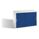 C+P Sideboard mit Schiebetüren Acurado, H720xB1000xT400mm, Front Enzianblau, Korpus Lichtgrau (5725-00)-1