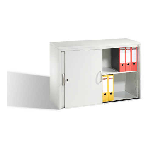 C+P Sideboard mit Schiebetüren Acurado, H720xB1000xT400mm, Front Lichtgrau, Korpus Lichtgrau (5725-00)