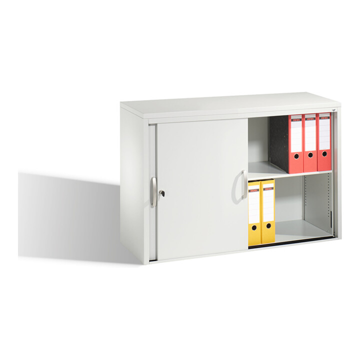 C+P Sideboard mit Schiebetüren Acurado, H720xB1000xT400mm, Front Lichtgrau, Korpus Lichtgrau (5725-00)