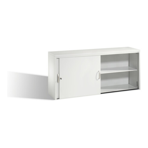 C+P Sideboard mit Schiebetüren Acurado, H720xB1600xT400mm, Front Lichtgrau, Korpus Lichtgrau (5724-00)