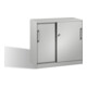 C+P Sideboard mit Schiebetüren Asisto, H915xB1000xT435mm, Front Lichtgrau, Korpus Lichtgrau-1