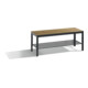 C+P Sitzbank, Basic Plus, H401xB1000xT353mm, Gestell Schwarzgrau / Dekor Eiche Sereno (8060-010)-1