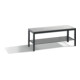 C+P Sitzbank, Basic Plus, H401xB1000xT353mm, Gestell Schwarzgrau / Dekor Silbergrau (8060-010)-1