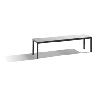 C+P Sitzbank, Basic Plus, H401xB1500xT353mm, Gestell Schwarzgrau
