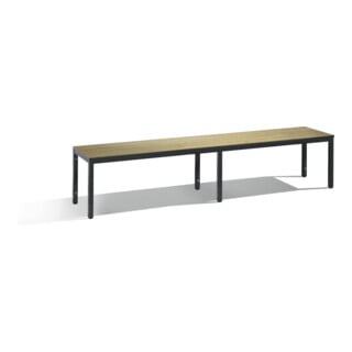 C+P Sitzbank, Basic Plus, H401xB1960xT353mm, Gestell Schwarzgrau