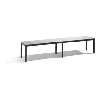C+P Sitzbank, Basic Plus, H401xB1960xT353mm, Gestell Schwarzgrau