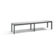 C+P Sitzbank, Basic Plus, H401xB1960xT353mm, Gestell Schwarzgrau / Dekor Silbergrau (8062-000)-1