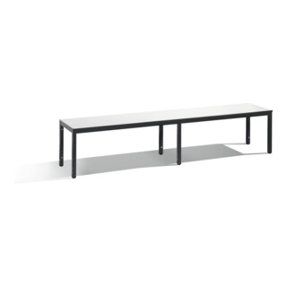 C+P Sitzbank, Basic Plus, H401xB1960xT353mm, Gestell Schwarzgrau