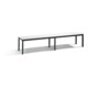 C+P Sitzbank, Basic Plus, H401xB1960xT353mm, Gestell Schwarzgrau / Dekor Weiß (8062-000)-1