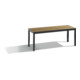 C+P Sitzbank Basic Plus, H420xB1000xT350mm, Gestell Schwarzgrau / Dekor Eiche Sereno (8060-000)-1