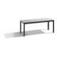 C+P Sitzbank Basic Plus, H420xB1000xT350mm, Gestell Schwarzgrau / Dekor Silbergrau (8060-000)-1
