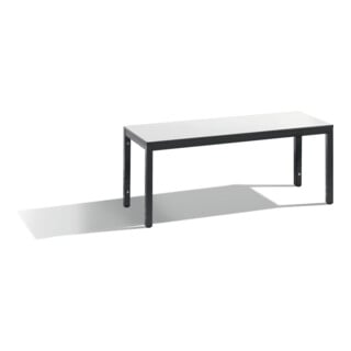 C+P Sitzbank Basic Plus, H420xB1000xT350mm, Gestell Schwarzgrau