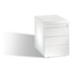 C+P Sitzcontainer Asisto M/3/3/3 Front Reinweiß Korpus Reinweiß-1