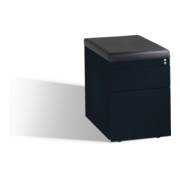 C+P Sitzcontainer Asisto M/3/6 mit Hängerahmen Schwarzgrau-1