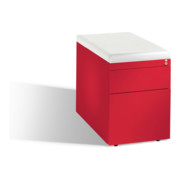 C+P Sitzcontainer Asisto M/3/6 mit Hängerahmen Himbeerrot-1