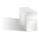 C+P Sitzcontainer Asisto Small M/3/6 mit Hängerahmen, H570xB330xT800mm Front Reinweiß Korpus Reinweiß-1