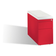 C+P Sitzcontainer Asisto Small M/3/6 mit Hängerahmen, H570xB330xT800mm Himbeerrot-1