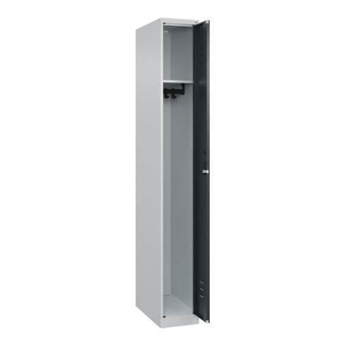 C+P Spind Classic PLUS, 1 Abteil, 1850x250x500mm, 7035/7016 Verschluss Zylinderschloss