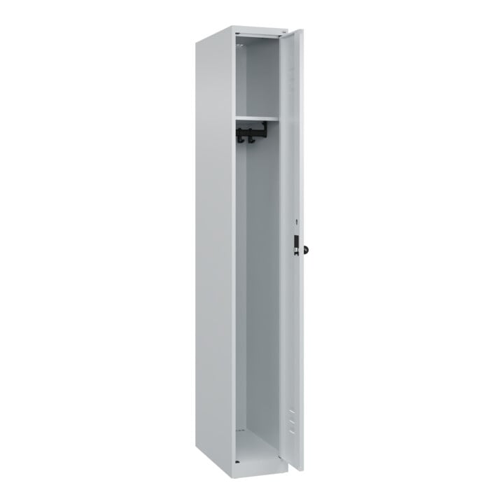C+P Spind Classic PLUS, 1 Abteil, 1850x250x500mm, 7035/7035 Verschluss Sicherheits-Drehriegel