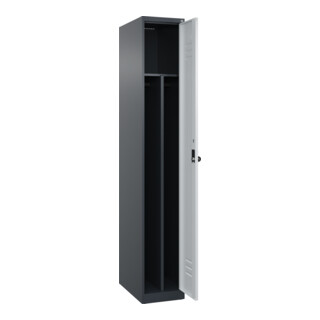 C+P Spind Classic PLUS, Sicherheits-Drehriegel 4 Garderobenhaken Trennwand mittig
