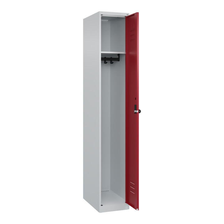 C+P Spind Classic PLUS, 1 Abteil, 1850x300x500mm, 7035/3003 Verschluss Sicherheits-Drehriegel