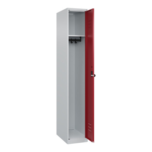 C+P Spind Classic PLUS, 1 Abteil, 1850x300x500mm, 7035/3003 Verschluss Sicherheits-Drehriegel