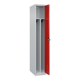 C+P Spind Classic PLUS, Sicherheits-Drehriegel 4 Garderobenhaken Trennwand mittig