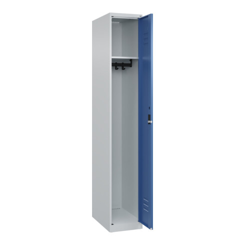 C+P Spind Classic PLUS, 1 Abteil, 1850x300x500mm, 7035/5023 Verschluss Zylinderschloss