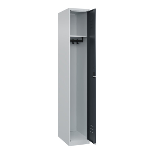 C+P Spind Classic PLUS, 1 Abteil, 1850x300x500mm, 7035/7016 Verschluss Zylinderschloss