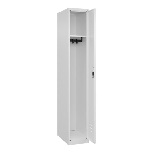 C+P Spind Classic PLUS, 1 Abteil, 1850x300x500mm, 9016/9016 Verschluss Zylinderschloss