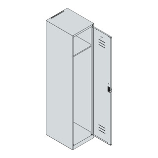 C+P Spind Classic PLUS, Sicherheits-Drehriegel 4 Garderobenhaken