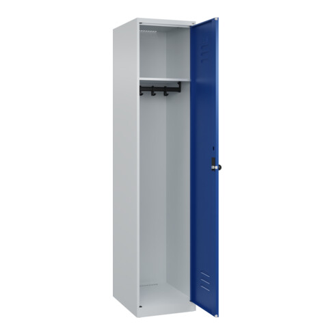 C+P Spind Classic PLUS, 1 Abteil, 1850x400x500mm, 7035/5010 Verschluss Sicherheits-Drehriegel