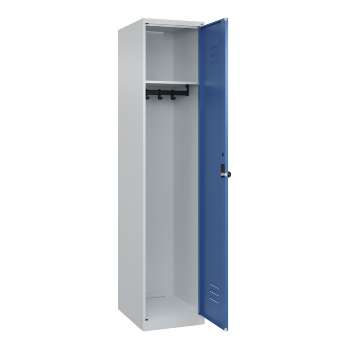 C+P Spind Classic PLUS, 1 Abteil, 1850x400x500mm, 7035/5023 Verschluss Sicherheits-Drehriegel