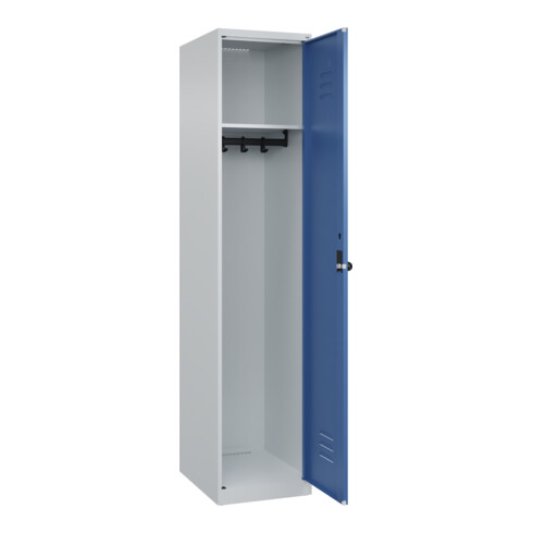 C+P Spind Classic PLUS, 1 Abteil, 1850x400x500mm, 7035/5023 Verschluss Sicherheits-Drehriegel