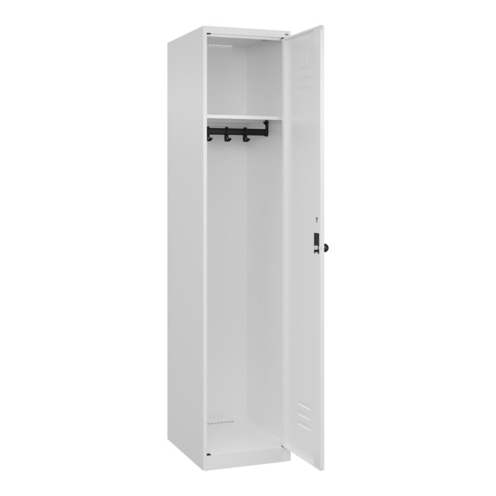 C+P Spind Classic PLUS, 1 Abteil, 1850x400x500mm, 9016/9016 Verschluss Sicherheits-Drehriegel
