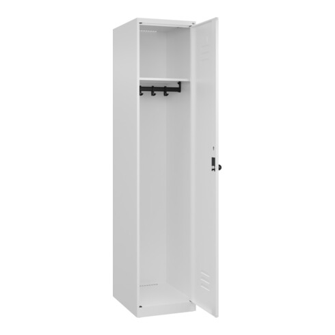 C+P Spind Classic PLUS, 1 Abteil, 1850x400x500mm, 9016/9016 Verschluss Sicherheits-Drehriegel