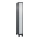 C+P Spind Classic PLUS 1 Abteil 1950 x 250 x 500 mm anthrazit/hellgrau