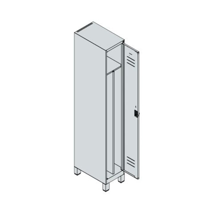 C+P Spind Classic PLUS 1 compartiment 1950 x 300 x 500 mm anthracite