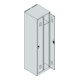 C+P Spind Classic PLUS, 2 Abteile, 1850x500x500mm, 7035/5010 Verschluss Zylinderschloss 3 Garderobenhaken-4