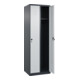 C+P Spind Classic PLUS, 2 Abteile, 1850x600x500mm, 7016/7035 Verschluss Sicherheits-Drehriegel 3 Garderobenhaken-4