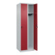 C+P Spind Classic PLUS, 2 Abteile, 1850x600x500mm, 7035/3003 Verschluss Sicherheits-Drehriegel 3 Garderobenhaken-5
