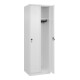 C+P Spind Classic PLUS, 2 Abteile, 1850x600x500mm, 9016/9016 Verschluss Sicherheits-Drehriegel 3 Garderobenhaken-5
